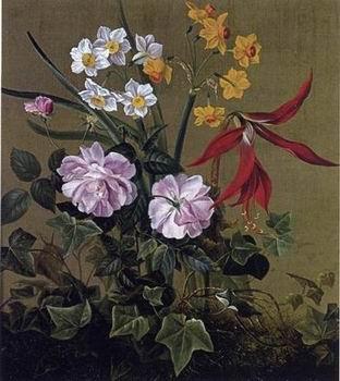 unknow artist Floral, beautiful classical still life of flowers 013